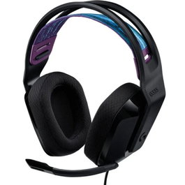Logitech G335 Auriculares Gaming con Micrófono, Conexión Jack 3.5mm, Ligero 240g, Negro, Plug and Play para PC, Xbox, PlayStation, Switch